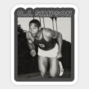 O.J. Simpson Sticker